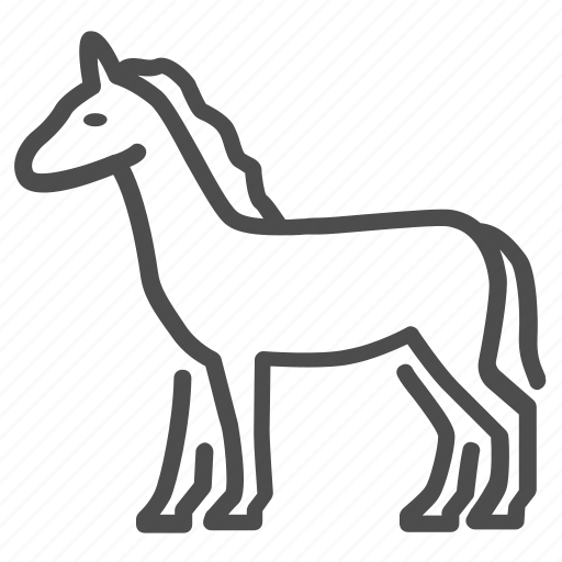 Horse, stallion, animal, mustang, wild, footed, cloven icon - Download on Iconfinder