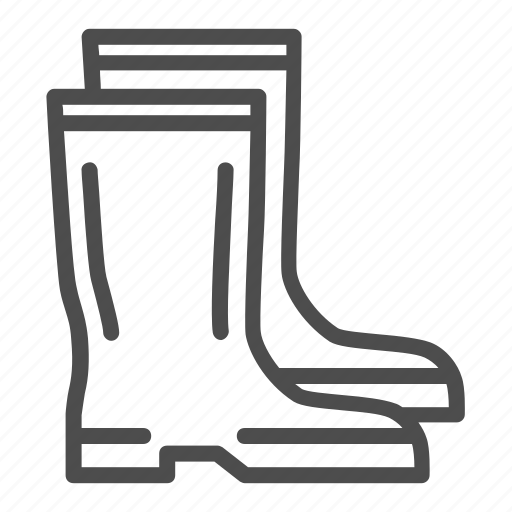 Rubber, pair, protective, footwear, shoes, boots icon - Download on Iconfinder