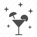 cocktail, glass, liquid, drink, umbrella, alcohol, beverage