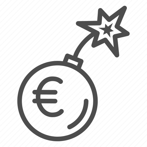 Money, currency, bomb, weapon, wick, spark, euro icon - Download on Iconfinder
