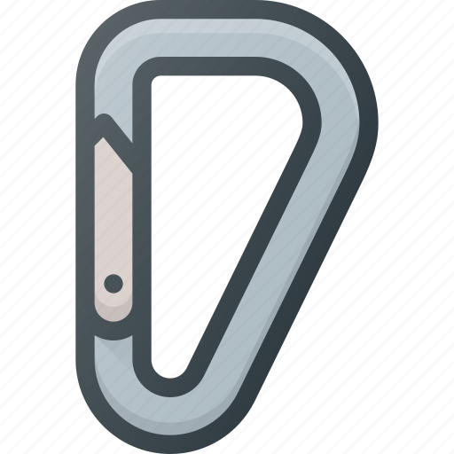 Accessory, carabiner, climb, extreme, mountain, rope icon - Download on Iconfinder