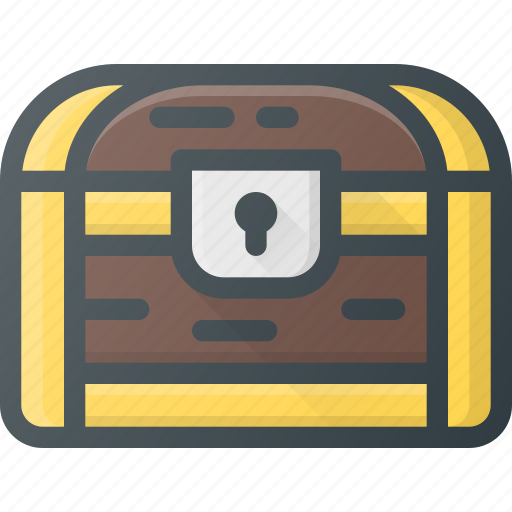 Box, chest, pirate, treasure, value icon - Download on Iconfinder
