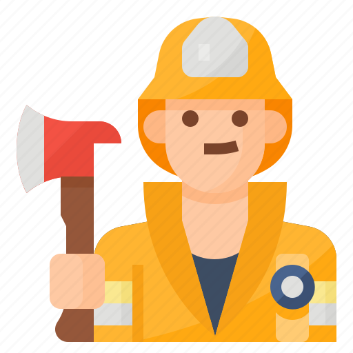 Avatar, firefighter, fireman, occupation icon - Download on Iconfinder