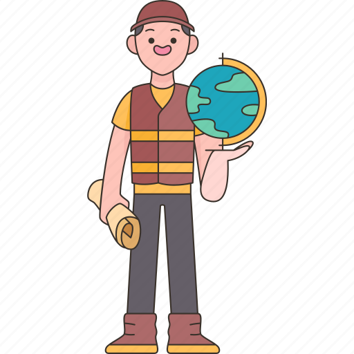 Geographer, scientist, atlas, geography, earth icon - Download on Iconfinder