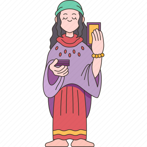 Fortuneteller, tarot, gypsy, prophecy, predict icon - Download on Iconfinder
