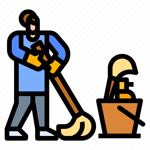 Cleaner, cleaning, housekeeper, janitor, woman icon - Download on Iconfinder