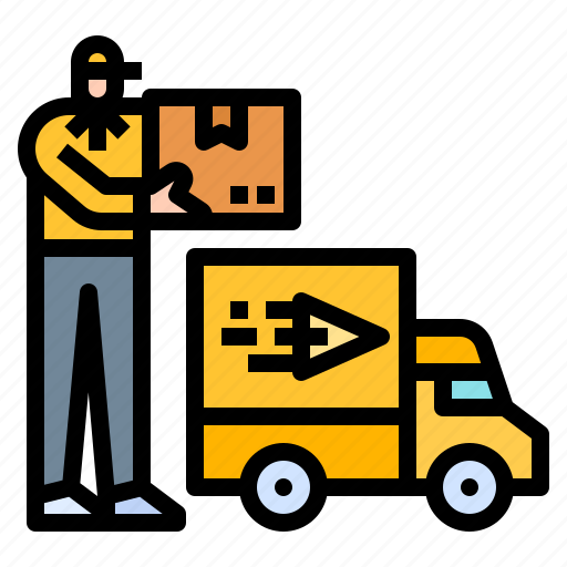 Postman, shipped, shipping, transit, transportation icon - Download on Iconfinder