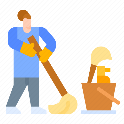 Cleaner, cleaning, housekeeper, janitor, woman icon - Download on Iconfinder