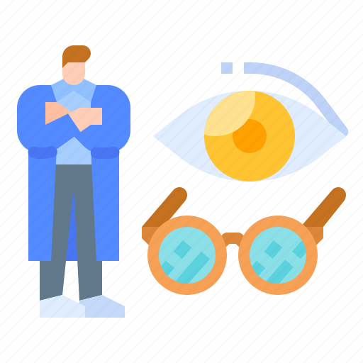 Doctor, eye, glasses, optometrist, vision icon - Download on Iconfinder