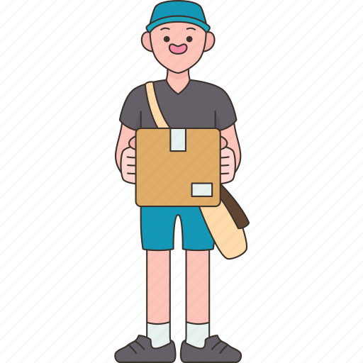 Delivery, courier, package, postal, shipping icon - Download on Iconfinder