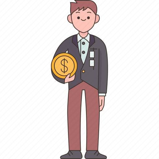 Financial, auditor, consultant, businessman, shareholder icon - Download on Iconfinder