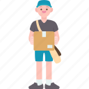delivery, courier, package, postal, shipping