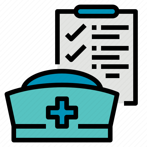 Nurse, hat, check, career, occupation icon - Download on Iconfinder