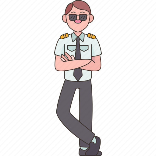 Pilot, captain, aviator, airline, job icon - Download on Iconfinder