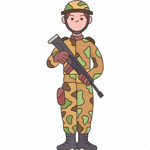 Soldier, military, army, force, team icon - Download on Iconfinder