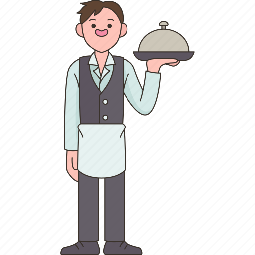 Waiter, butler, restaurant, serve, service icon - Download on Iconfinder