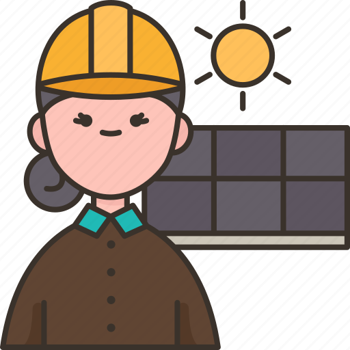 Technician, energy, engineer, solar, power icon - Download on Iconfinder