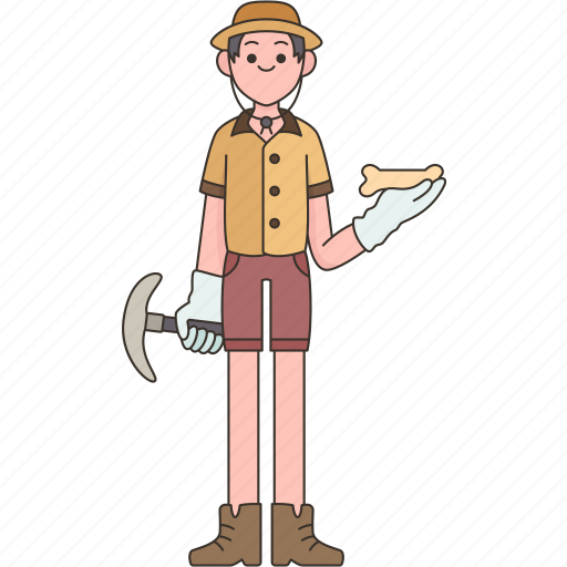 Archeologist, paleontologist, fossil, geology, exploration icon - Download on Iconfinder