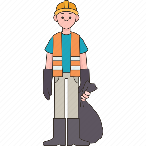 Garbage, collector, municipal, worker, service icon - Download on Iconfinder