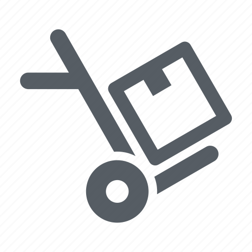 Box, cart, logistics, package, retail, trolley icon - Download on Iconfinder