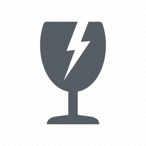 Broken, fragile, glass, logistics, wine icon - Download on Iconfinder