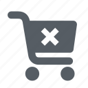 buy, cart, commerce, delete, e, remove, shopping