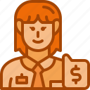 saleswoman, seller, avatar, occupation, female, career, profession