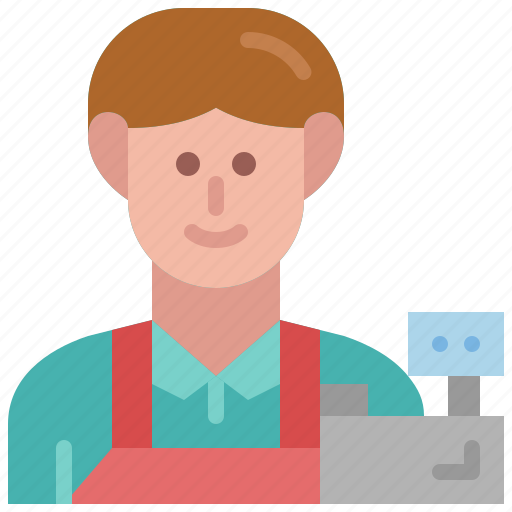 Cashier, avatar, occupation, career, male, job, man icon - Download on Iconfinder