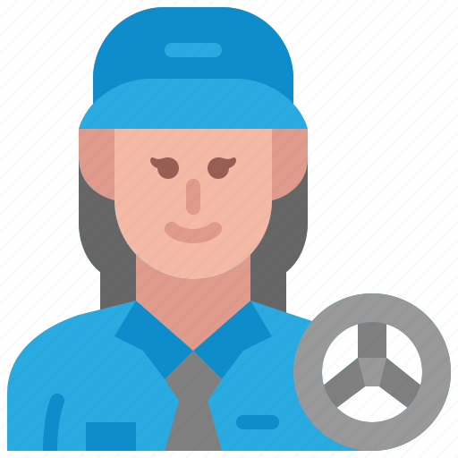 Driver, car, avatar, occupation, woman, profession, female icon - Download on Iconfinder