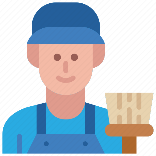 Janitor, cleaner, avatar, occupation, male, profession, man icon - Download on Iconfinder
