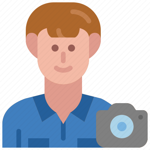 Photographer, avatar, occupation, profession, male, paparazzi, man icon - Download on Iconfinder