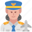 pilot, aviator, avatar, occupation, female, profession, woman 