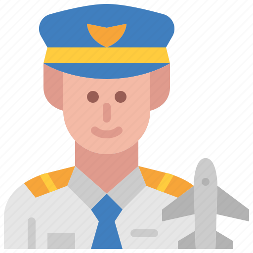 Pilot, aviator, avatar, occupation, male, profession, man icon - Download on Iconfinder