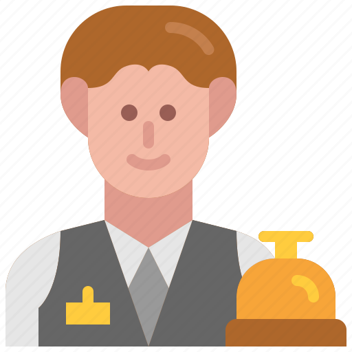 Receptionist, service, avatar, occupation, man, profession, male icon - Download on Iconfinder