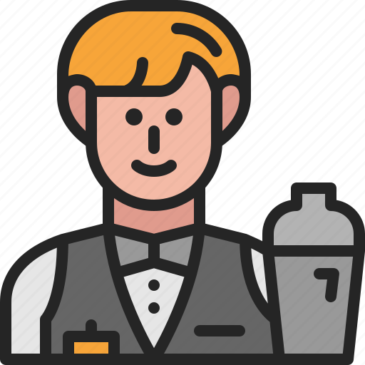 Bartender, barman, avatar, occupation, male, profession, man icon - Download on Iconfinder