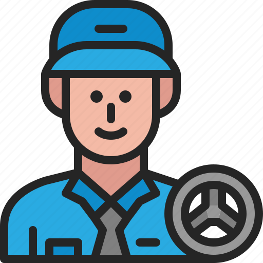 Driver, car, avatar, occupation, man, profession, male icon - Download on Iconfinder