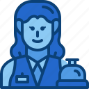 receptionist, service, avatar, occupation, woman, profession, female