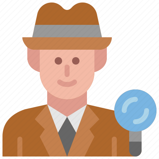 Detective, inspector, avatar, occupation, man, profession, male icon - Download on Iconfinder