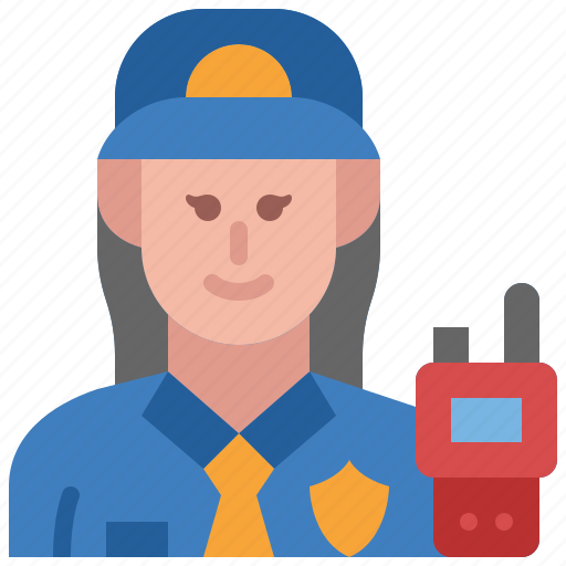 Security, guard, avatar, occupation, woman, profession, job icon - Download on Iconfinder