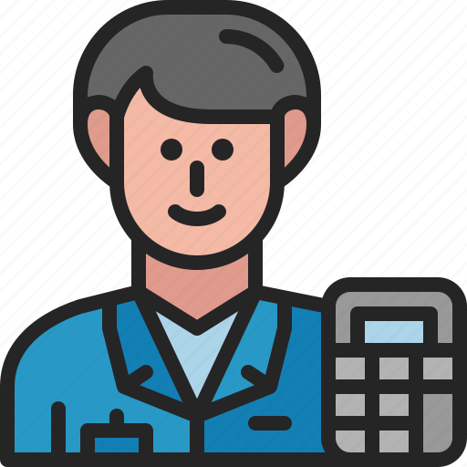 Accountant, avatar, occupation, profession, male, career, man icon - Download on Iconfinder