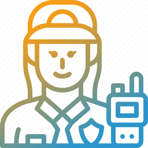 Security, guard, avatar, occupation, woman, profession, job icon - Download on Iconfinder