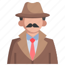 detective, professions, jobs, private, eye, spy, user