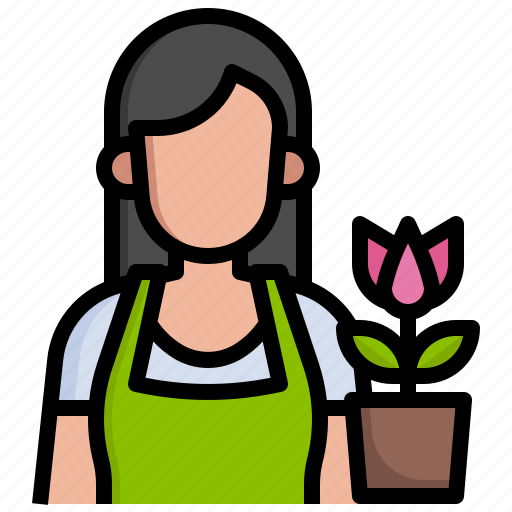 Florist, occupation, professions, jobs, gardener, job icon - Download on Iconfinder
