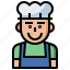avatar, avatars, chef, cook, cooker, cooking, kitchen, moustache, people, restaurant, user 