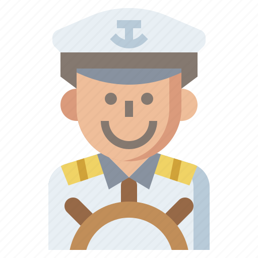 Captain, cruise, hat, humanpictos, jobs, navigation, people icon - Download on Iconfinder