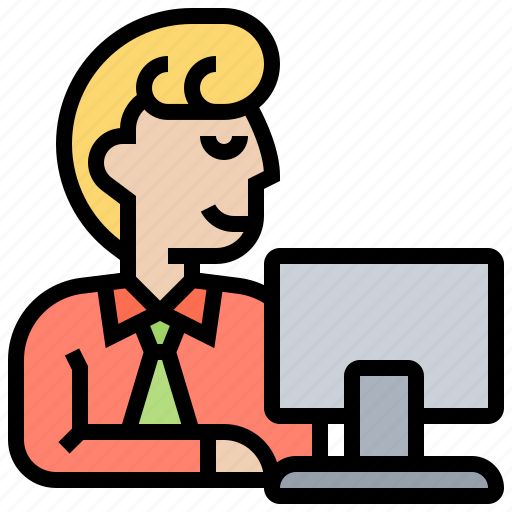 Company, man, office, programmer, worker icon - Download on Iconfinder