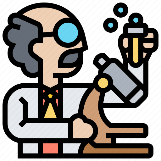 Chemist, experiment, man, researcher, scientist icon - Download on Iconfinder