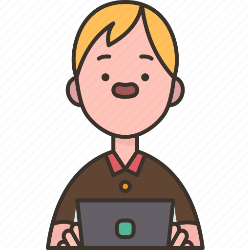 Editor, proofreading, publication, laptop, working icon - Download on Iconfinder