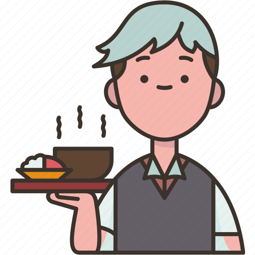 Waiter, restaurant, food, meal, service icon - Download on Iconfinder