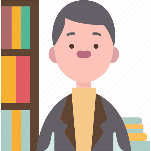 Librarian, curator, educator, books, knowledge icon - Download on Iconfinder